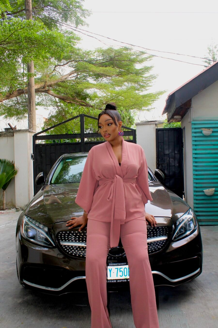 pearl 2Psc (wrap top & pant ) - Image 2